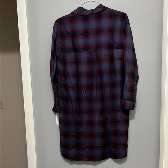NWT Gentle Fawn Plaid Button-Up Shirt Dress - Picture 3 of 9